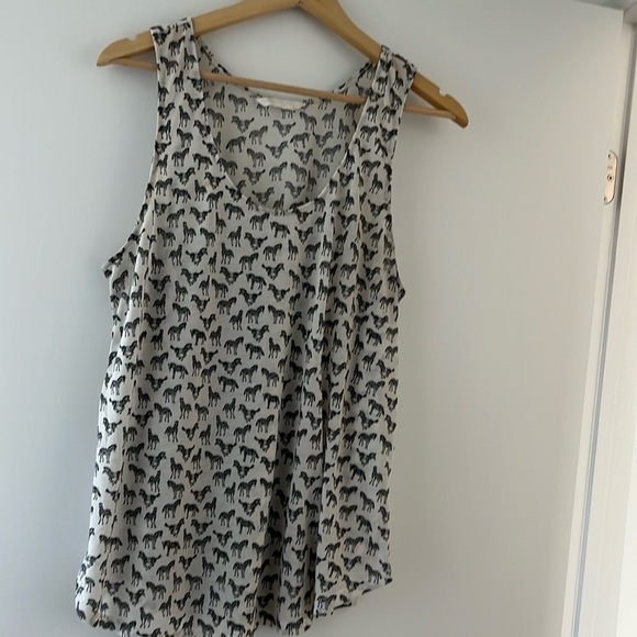 Zebra print flowy tank top - Picture 2 of 8